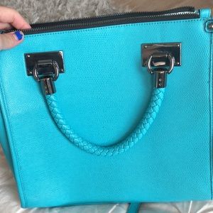Turquoise Gianni Bini bag used 2x